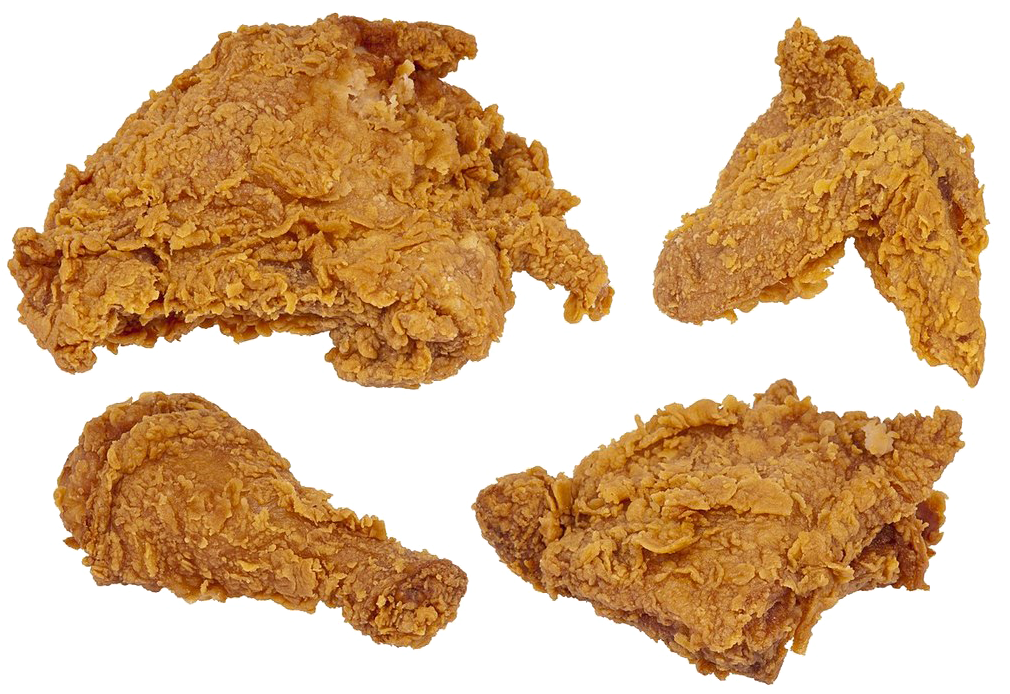 Assorted Fried Chicken Pieces.png PNG