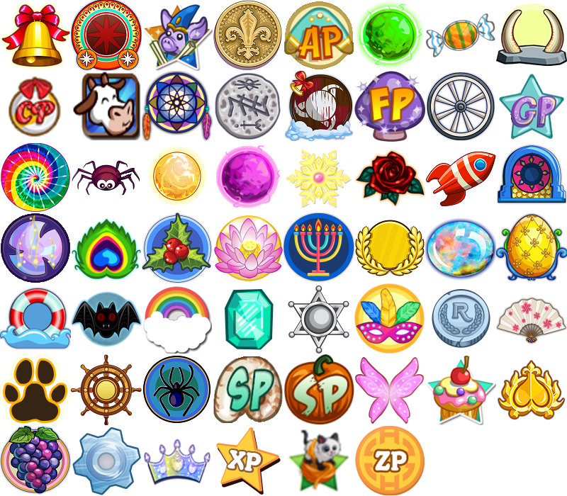 Assorted Game Icons Collection PNG