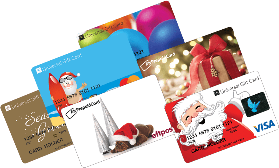 Assorted Gift Cards Collection PNG
