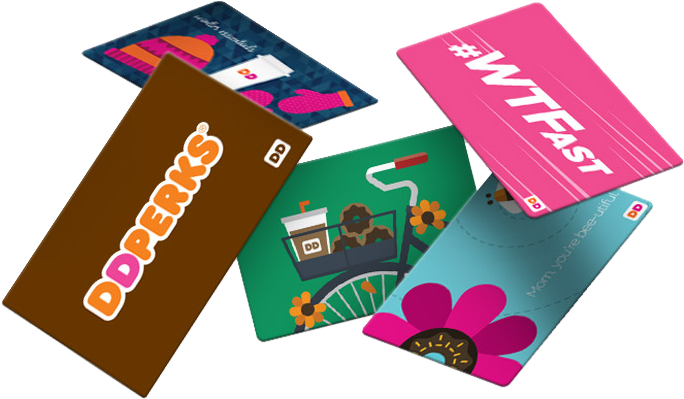 Assorted Gift Cards Display PNG