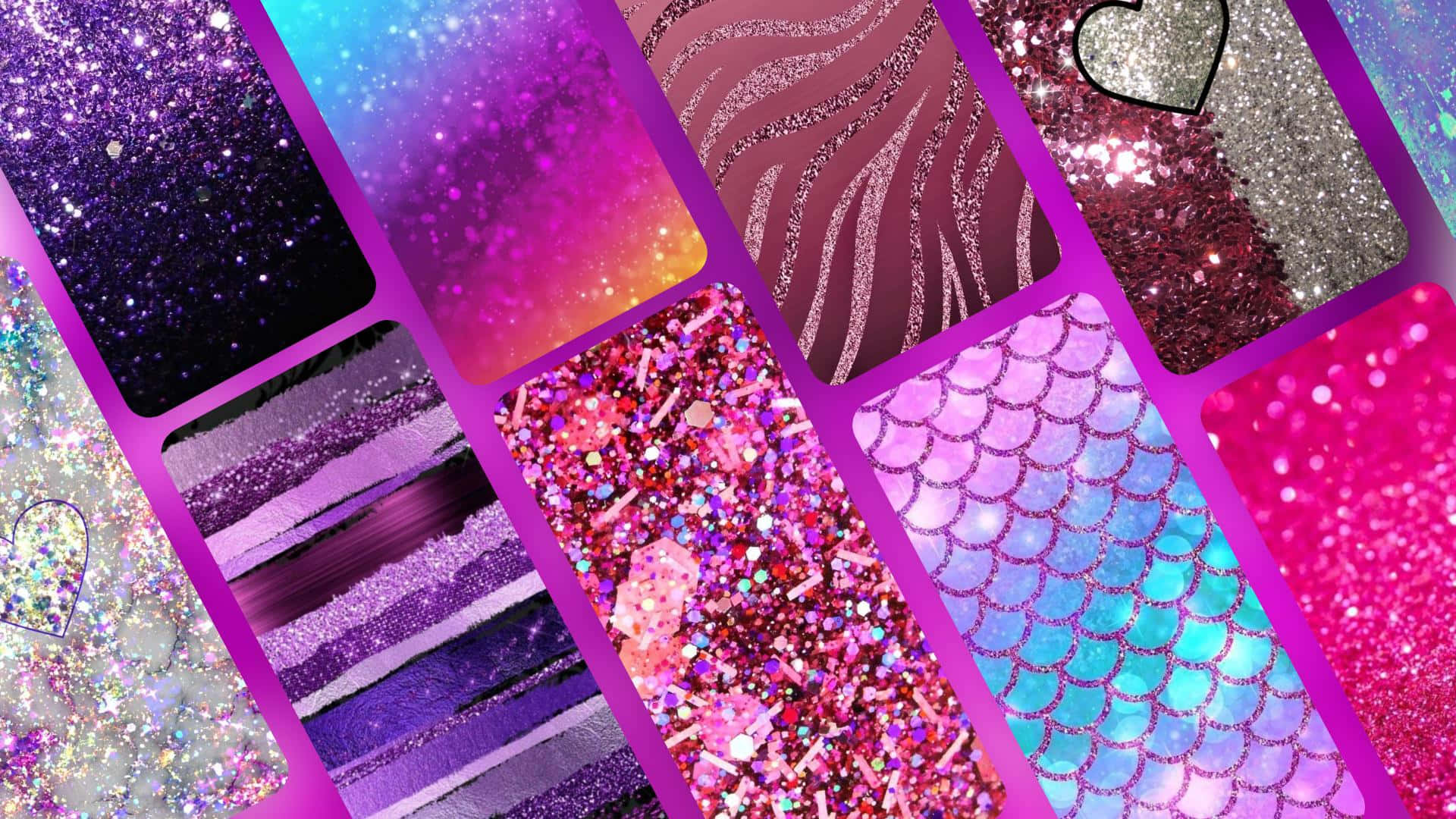 Assorted Glitter Patterns Collection Wallpaper