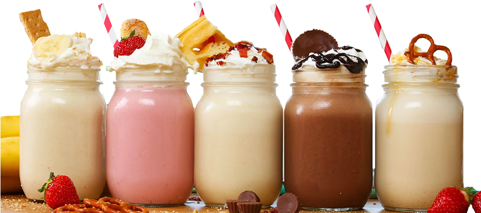 Assorted Gourmet Milkshakes PNG
