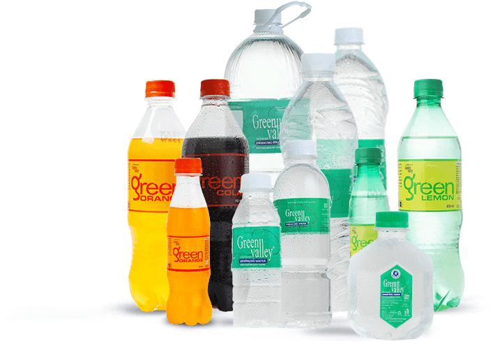 Assorted Green Valley Beverages PNG