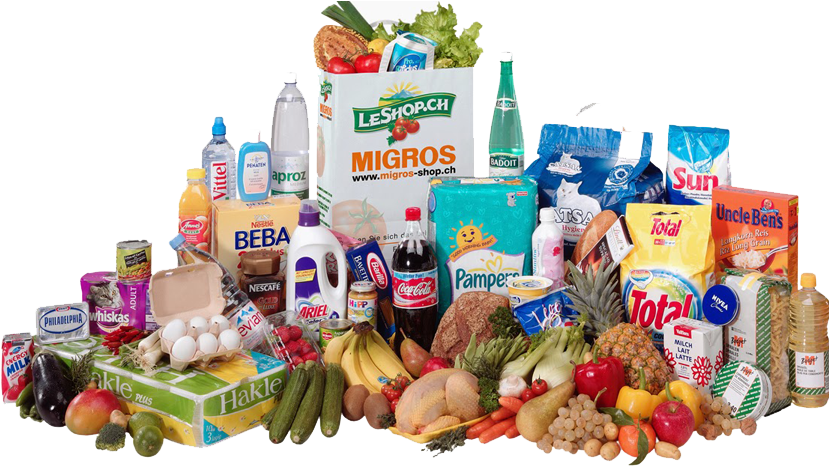 Assorted Grocery Items Collection PNG