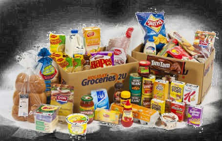 Assorted Grocery Items Collection PNG