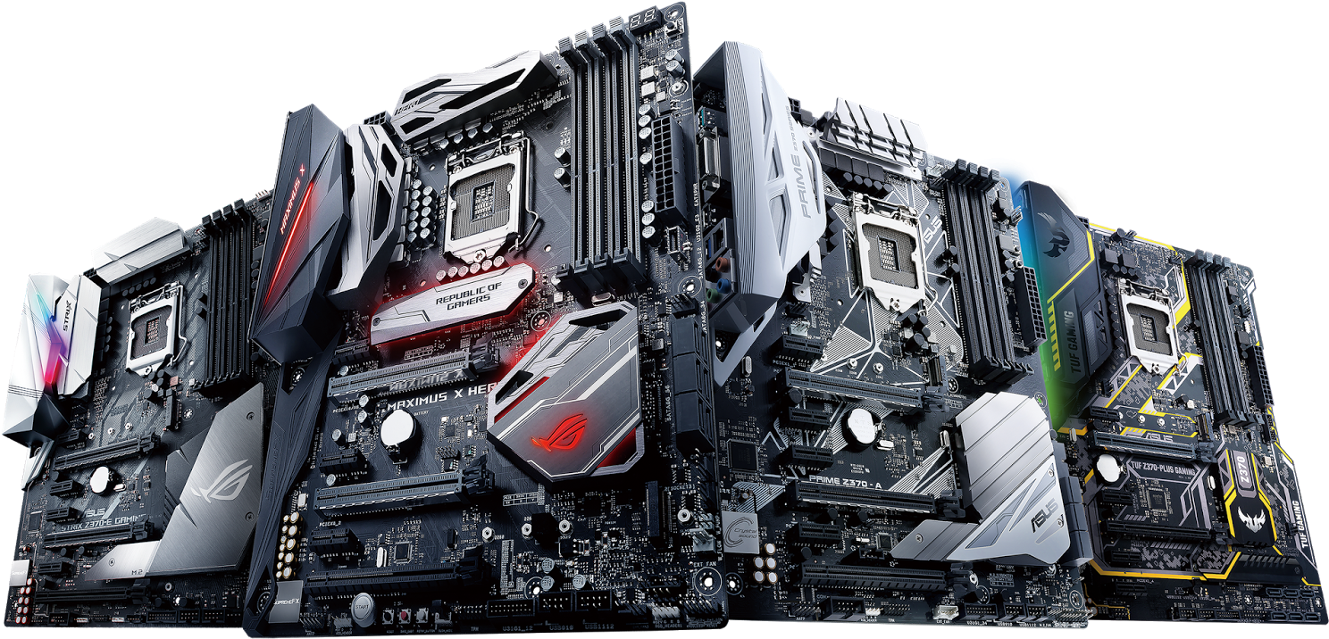 Assorted High End Motherboards PNG