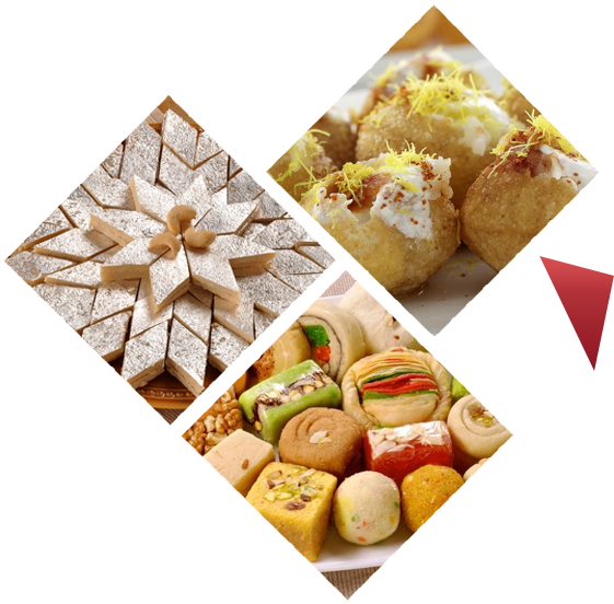 Assorted Indian Sweets Collage PNG