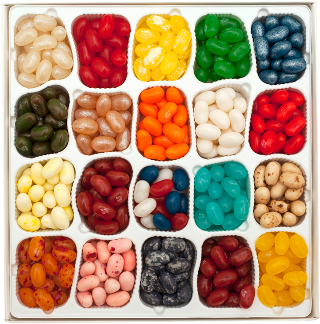 Assorted Jelly Beans Collection PNG