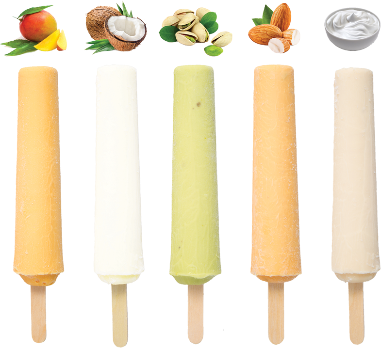 Assorted Kulfi Flavors PNG