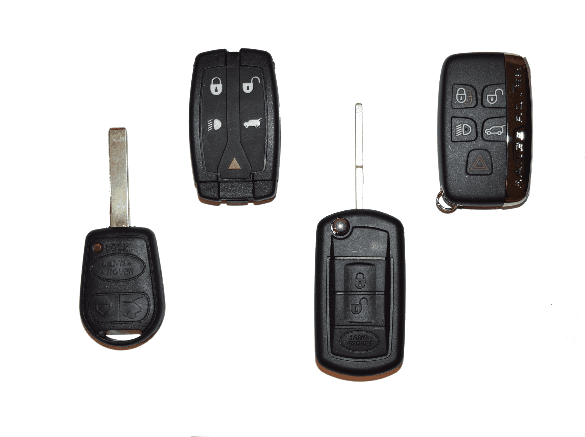 Assorted Land Rover Car Keys PNG