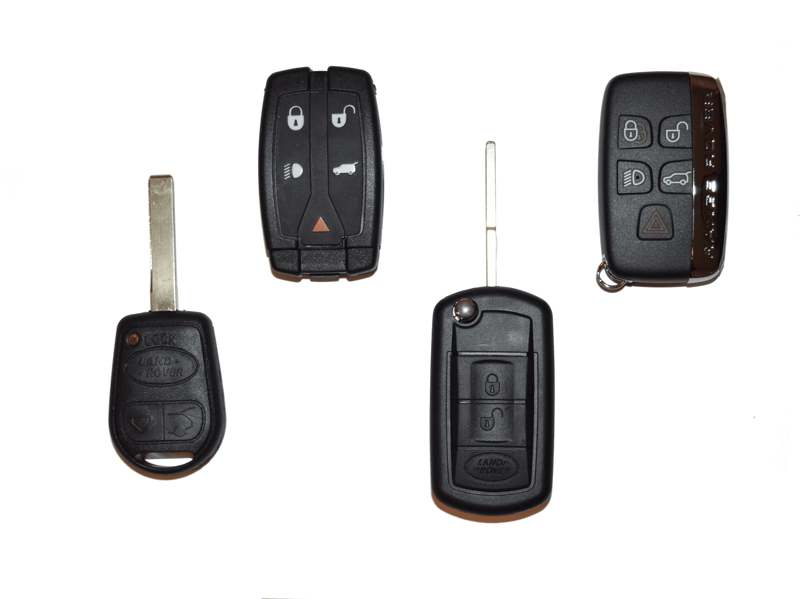Assorted Land Rover Car Keys PNG