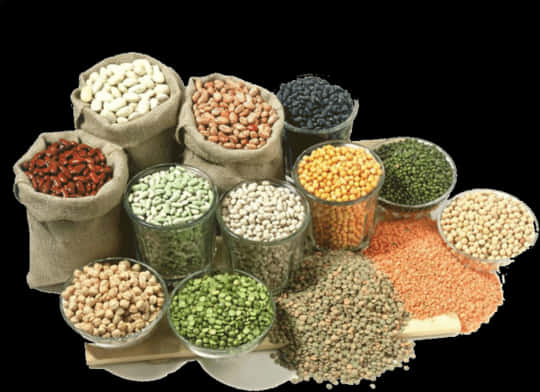 Assorted Legumesand Beans Variety PNG