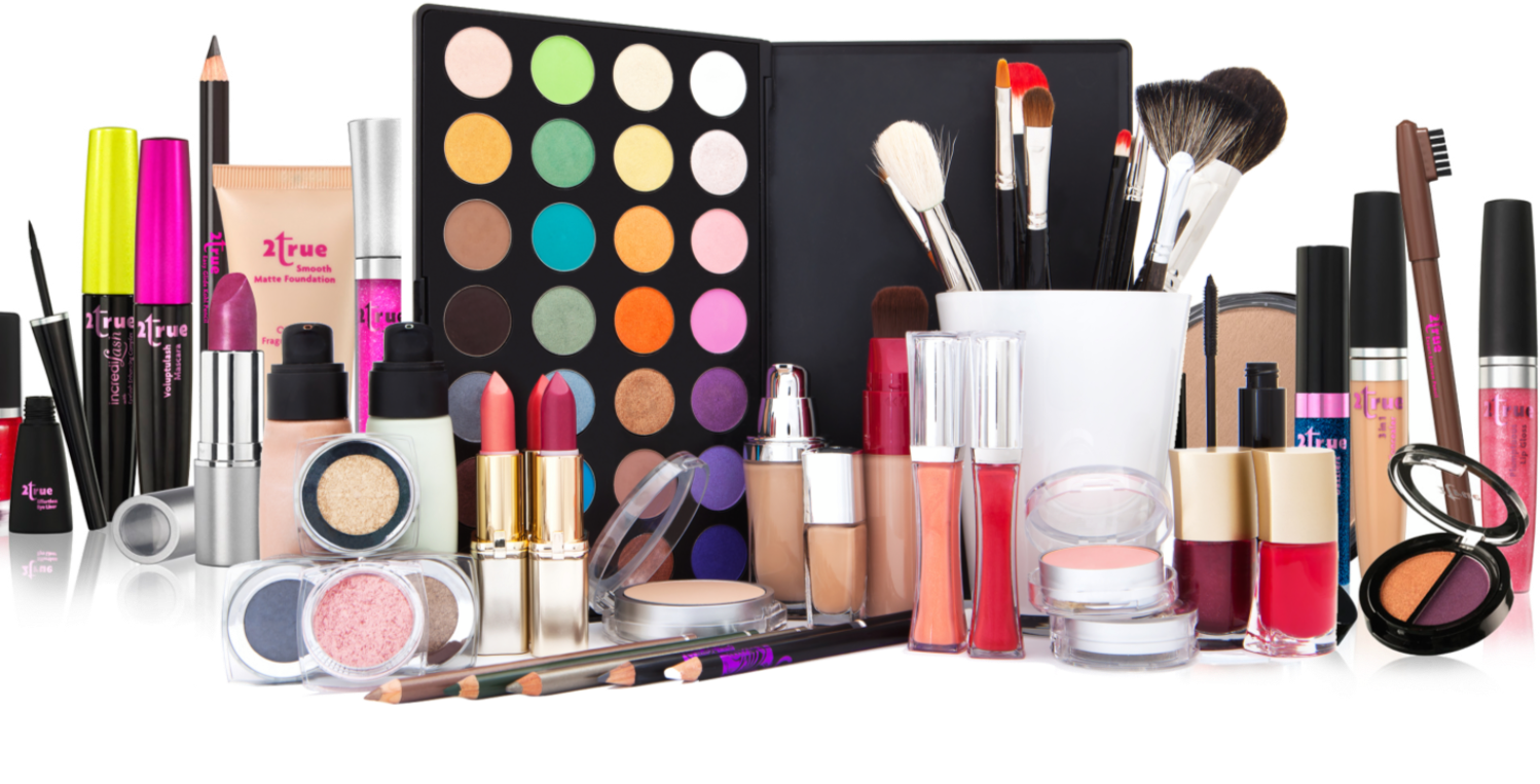 Assorted Makeup Products Collection PNG
