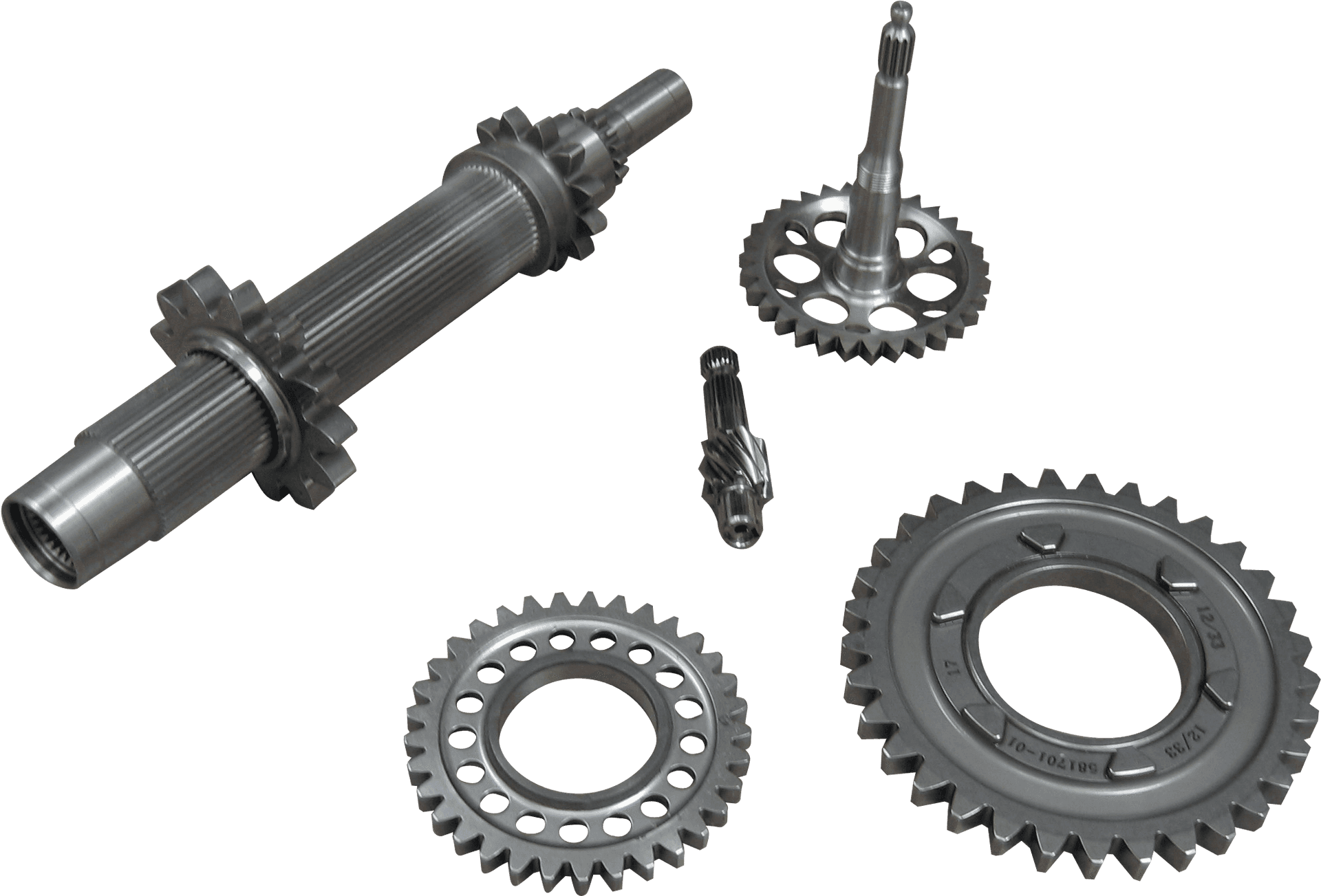 Assorted Mechanical Gearsand Shafts PNG