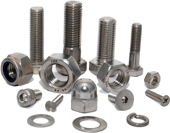 Assorted Metal Fasteners Collection PNG