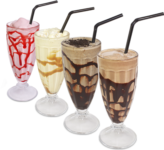 Assorted Milkshakes Variety PNG