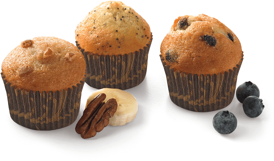 Assorted Muffins Variety PNG