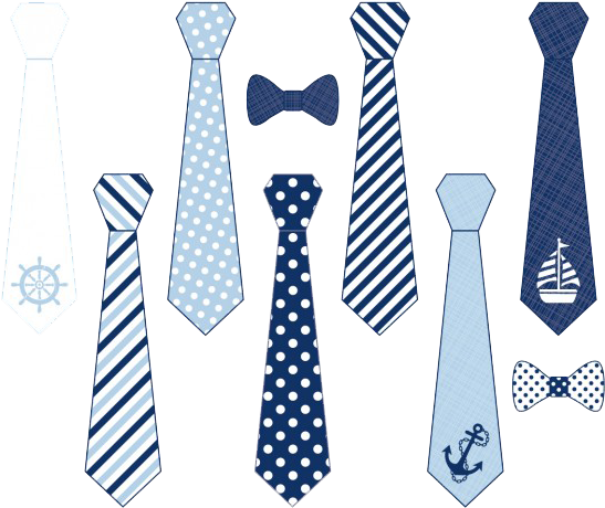 Assorted Nautical Ties Collection PNG