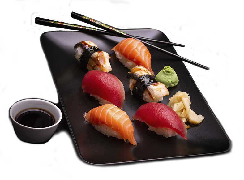 Assorted Nigiri Sushi Platter PNG