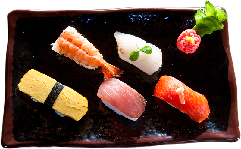 Assorted Nigiri Sushi Selection PNG