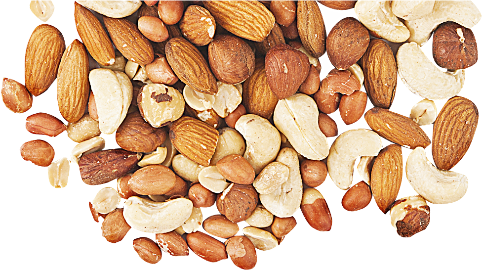 Assorted Nutsand Seeds Top View PNG