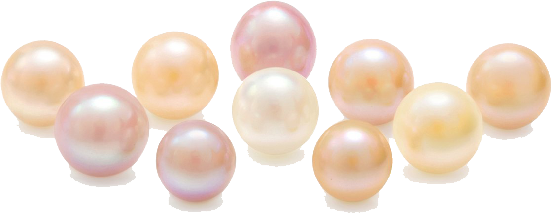 Assorted Pearls Transparent Background PNG