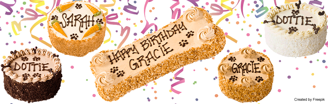 Assorted Personalized Birthday Cakes PNG