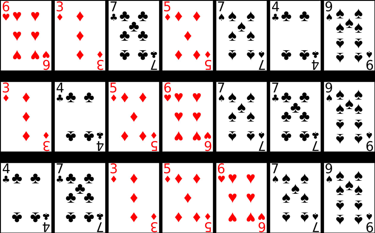 Assorted Playing Cards Layout PNG