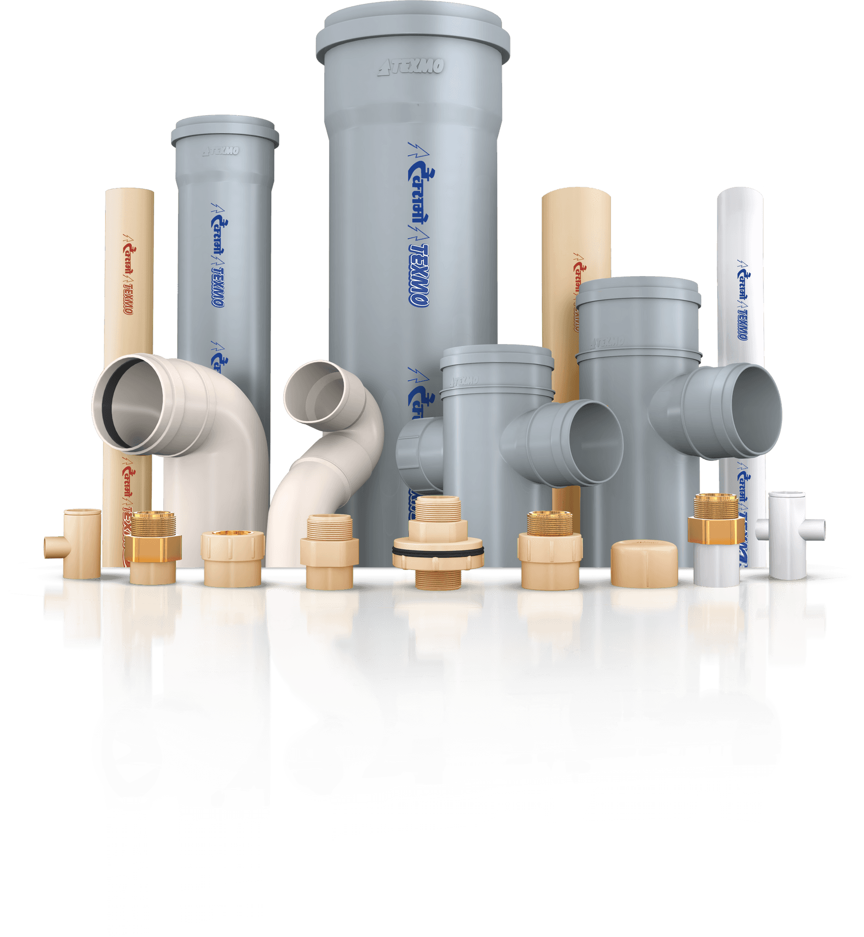 Assorted Plumbing Pipesand Fittings PNG