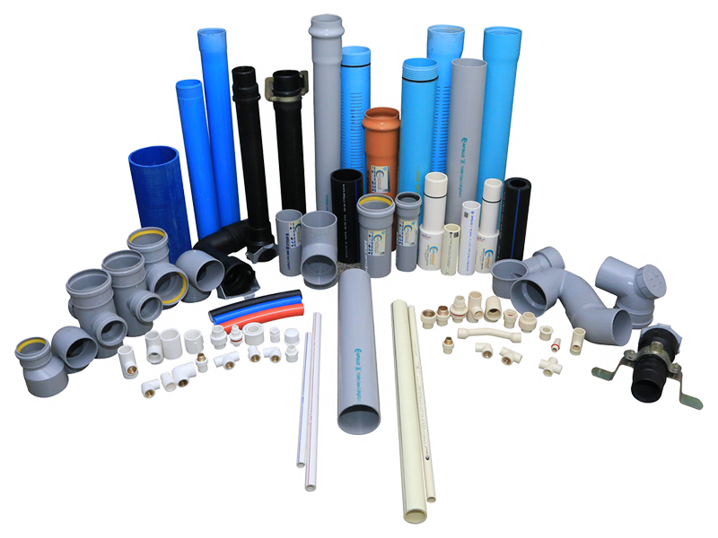 Assorted Plumbing Pipesand Fittings PNG