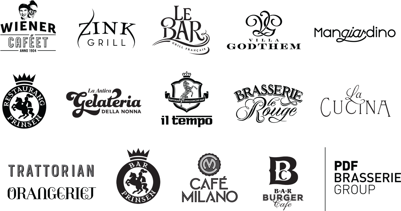 Assorted Restaurant Logos Collection PNG