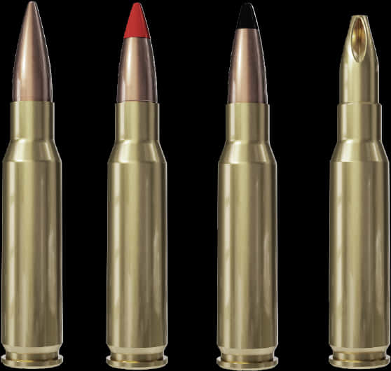 Assorted Rifle Cartridges PNG