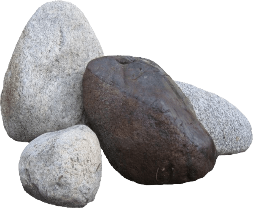 Assorted River Stones Texture PNG