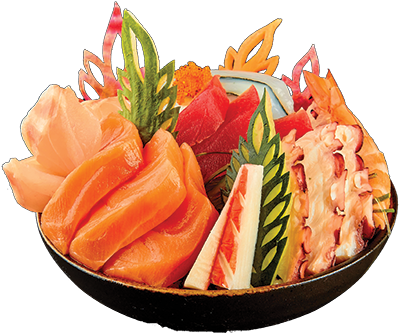 Assorted Sashimi Platter PNG