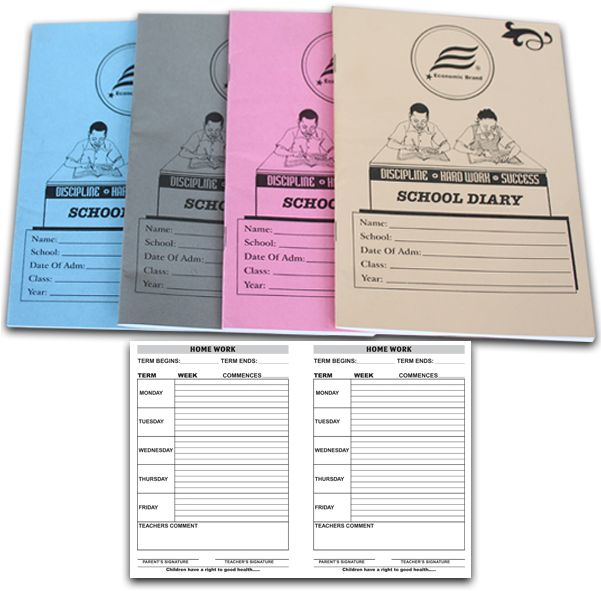 Assorted School Diaries PNG