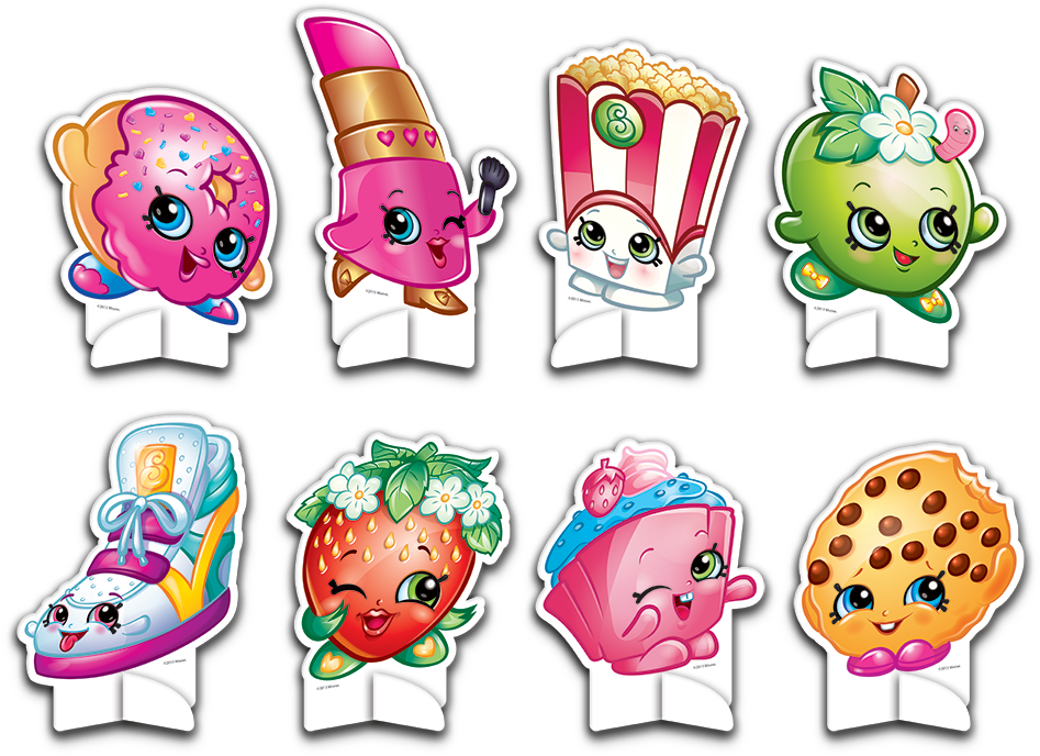 Assorted Shopkins Characters PNG