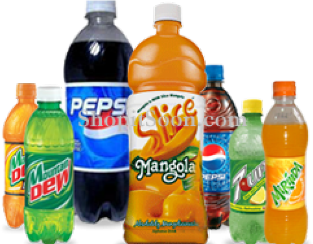 Assorted Soft Drinks Collection PNG