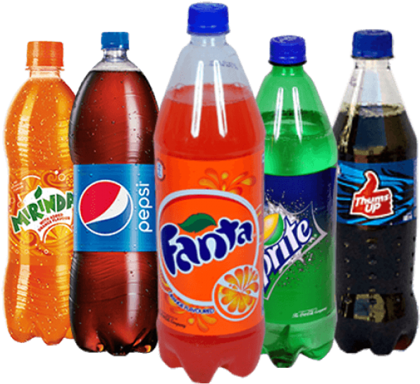 Assorted Soft Drinks Collection PNG