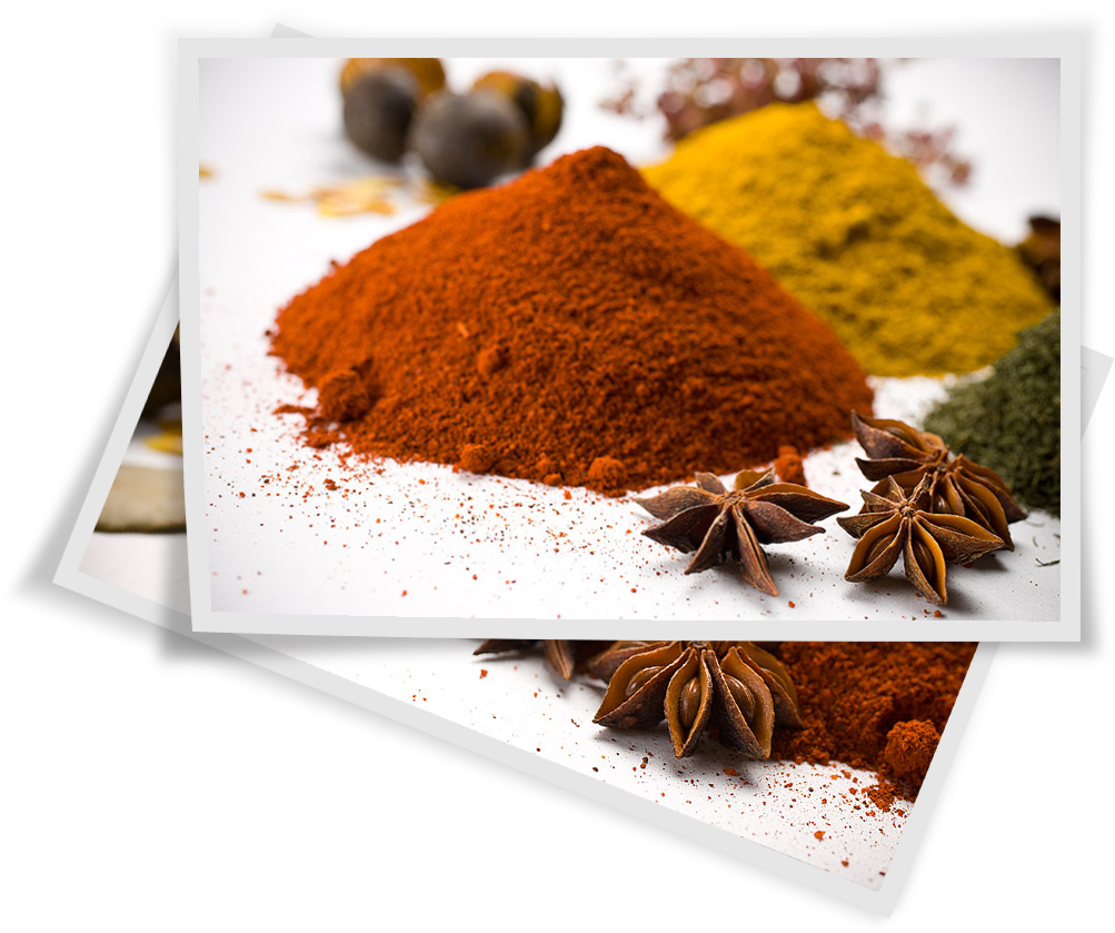 Assorted Spices Display PNG