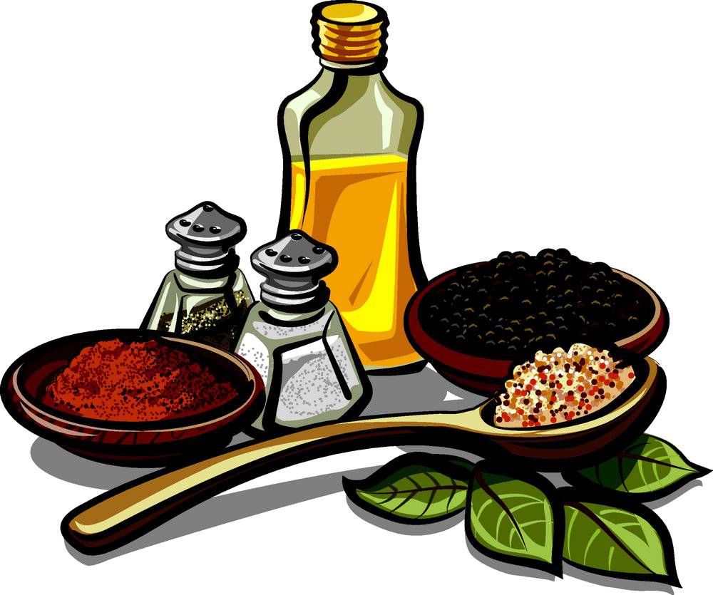 Assorted Spicesand Condiments PNG