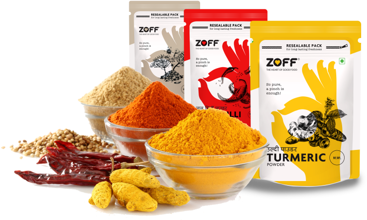 Assorted Spicesand Packaging Z O F F PNG