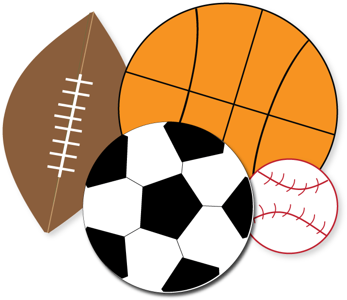Assorted Sports Balls Graphic PNG