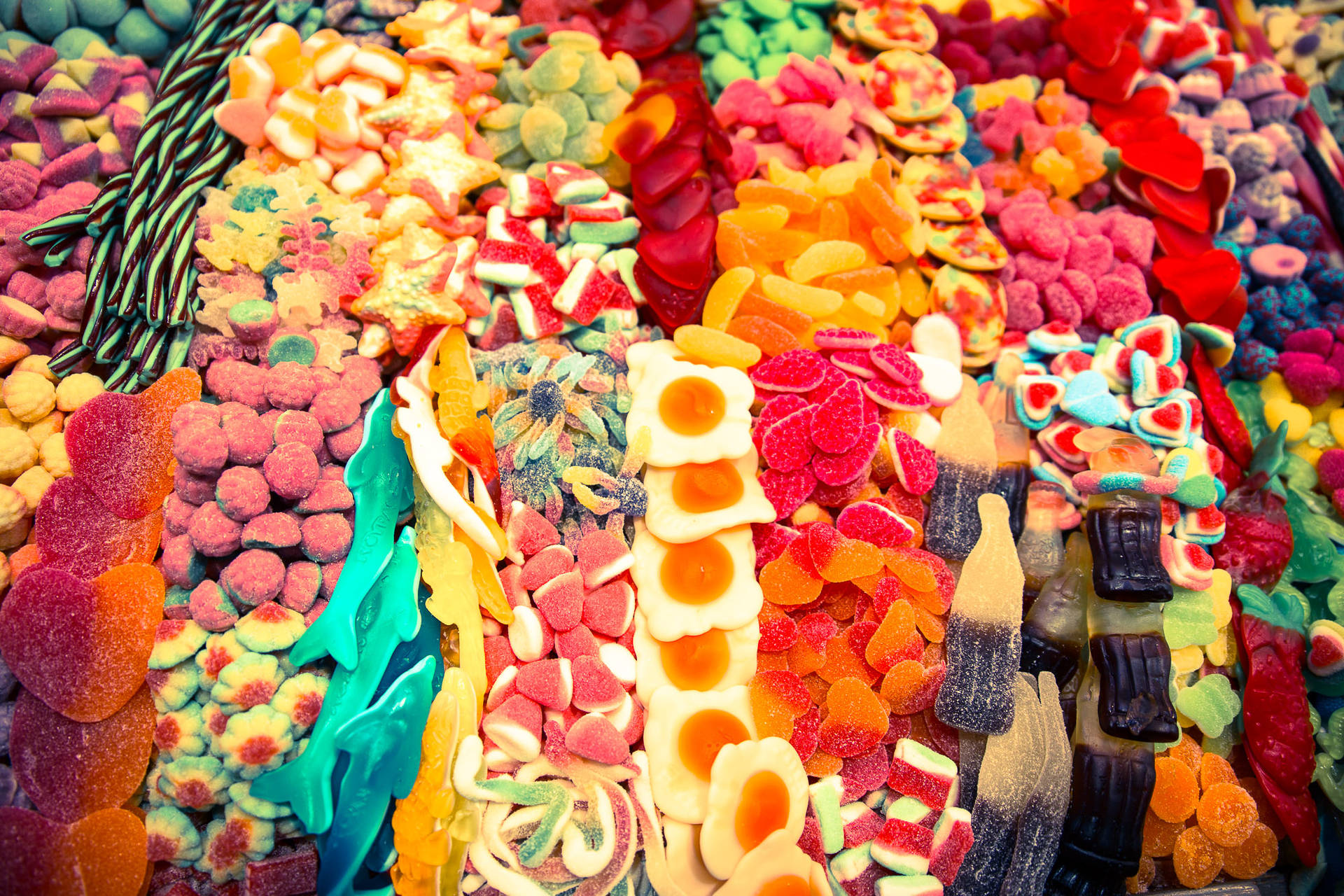 Assorted Sugar Candy Delights Wallpaper