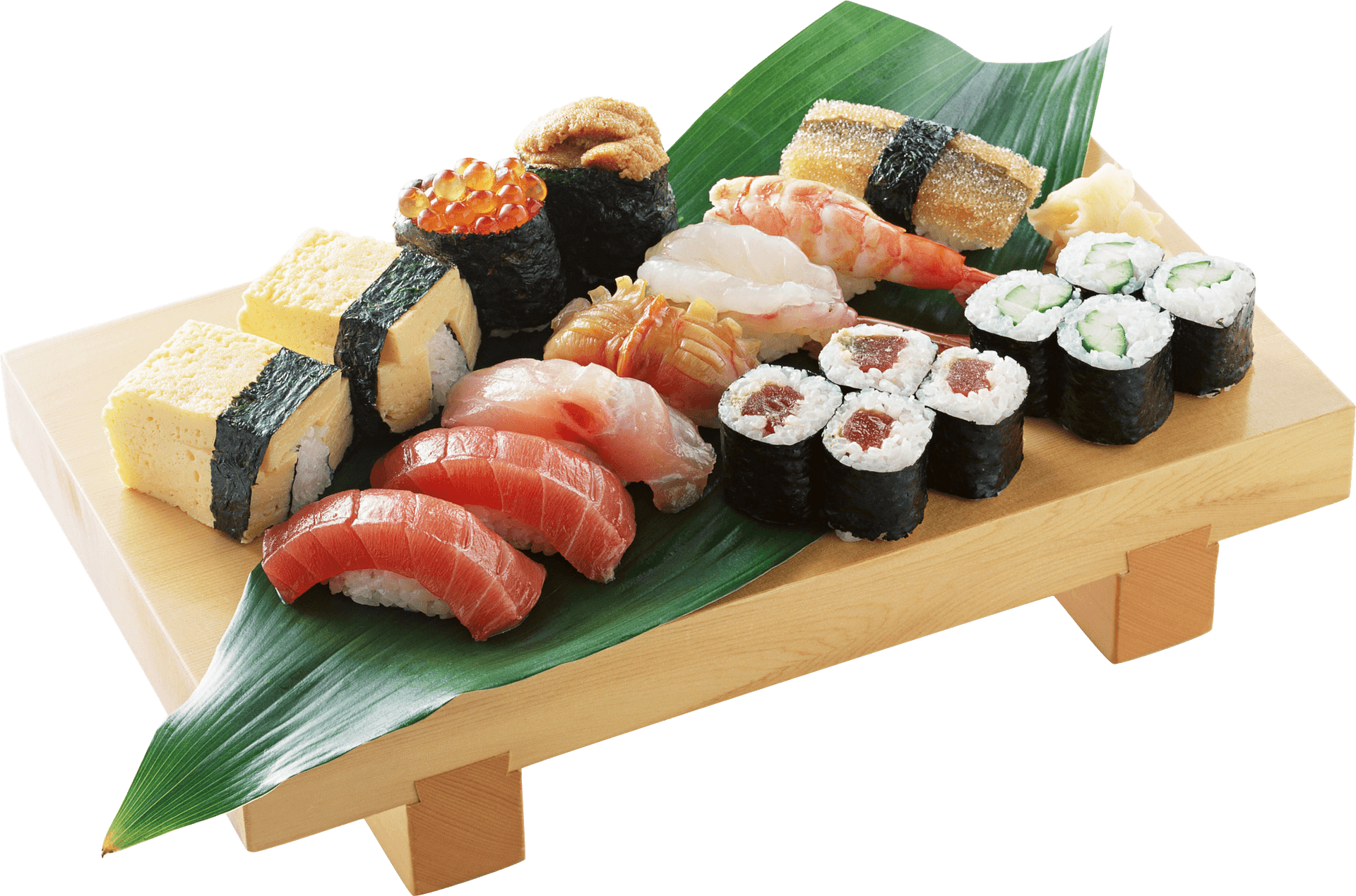 Assorted Sushi Platter PNG