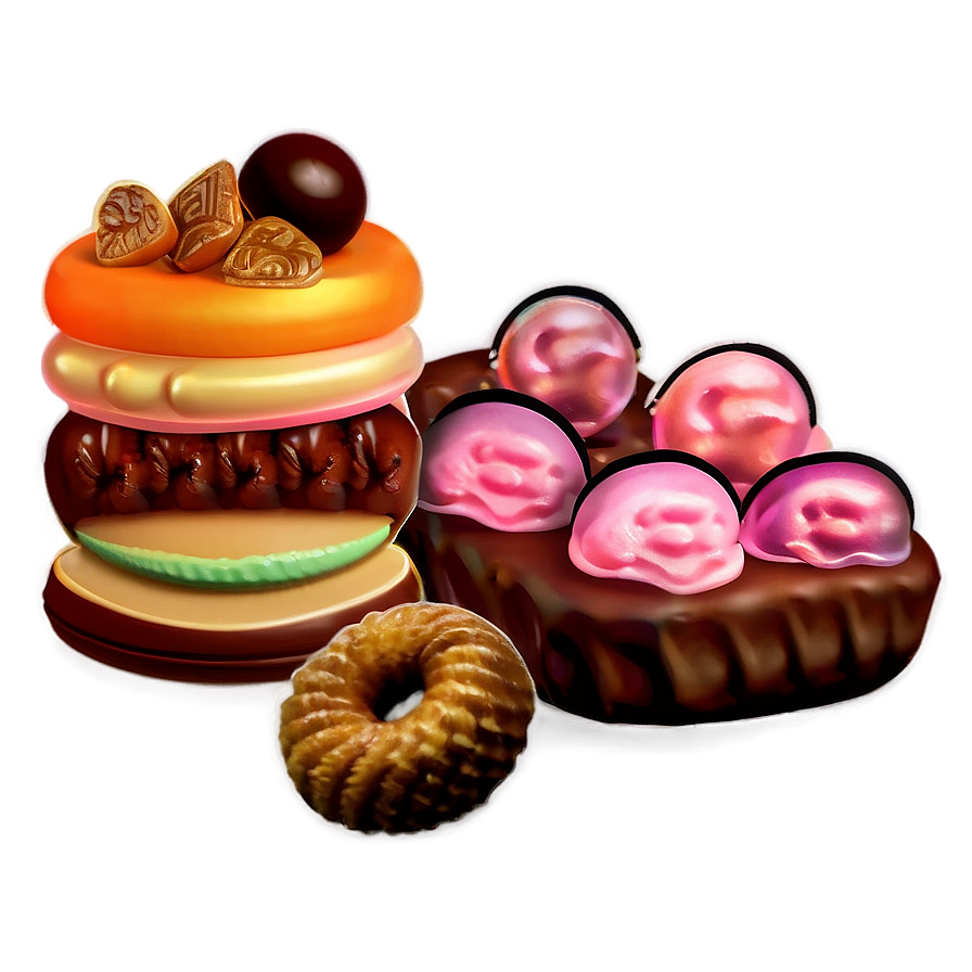 Assorted Sweets Collection Png Mma26 PNG