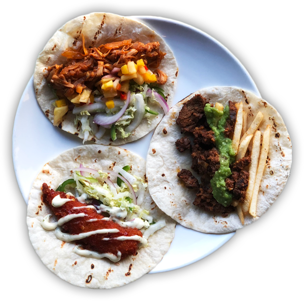 Assorted Tacos Plate PNG