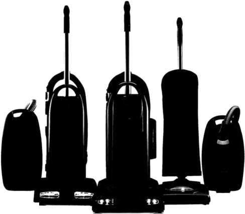 Assorted Vacuum Cleaners Silhouette PNG