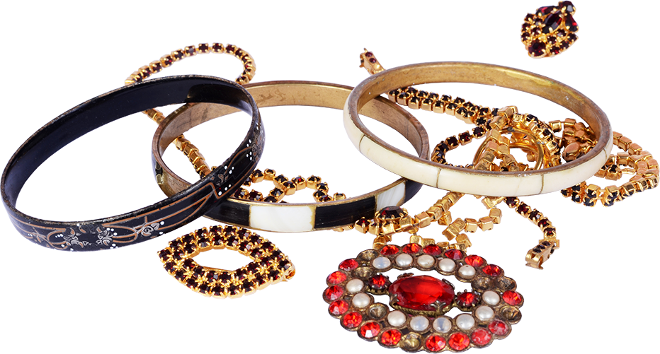 Assorted Vintage Jewelry Collection PNG