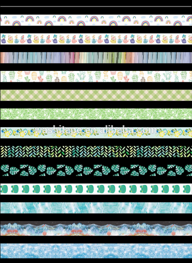 Download Assorted Washi Tape Designs | Wallpapers.com