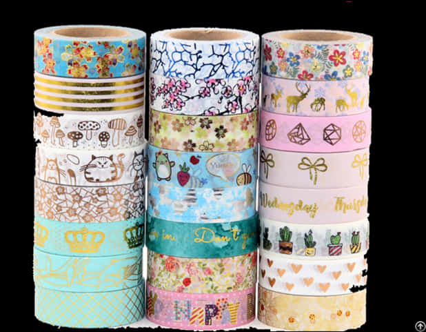 Download Assorted Washi Tape Designs | Wallpapers.com